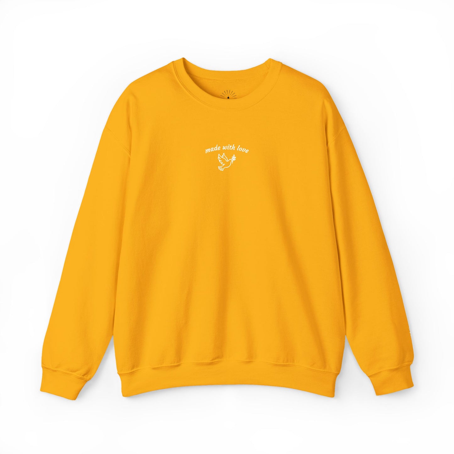 "made with love" Embroidered Sweatshirt