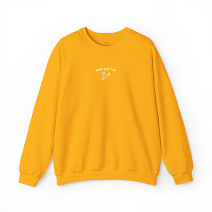 "made with love" Embroidered Sweatshirt