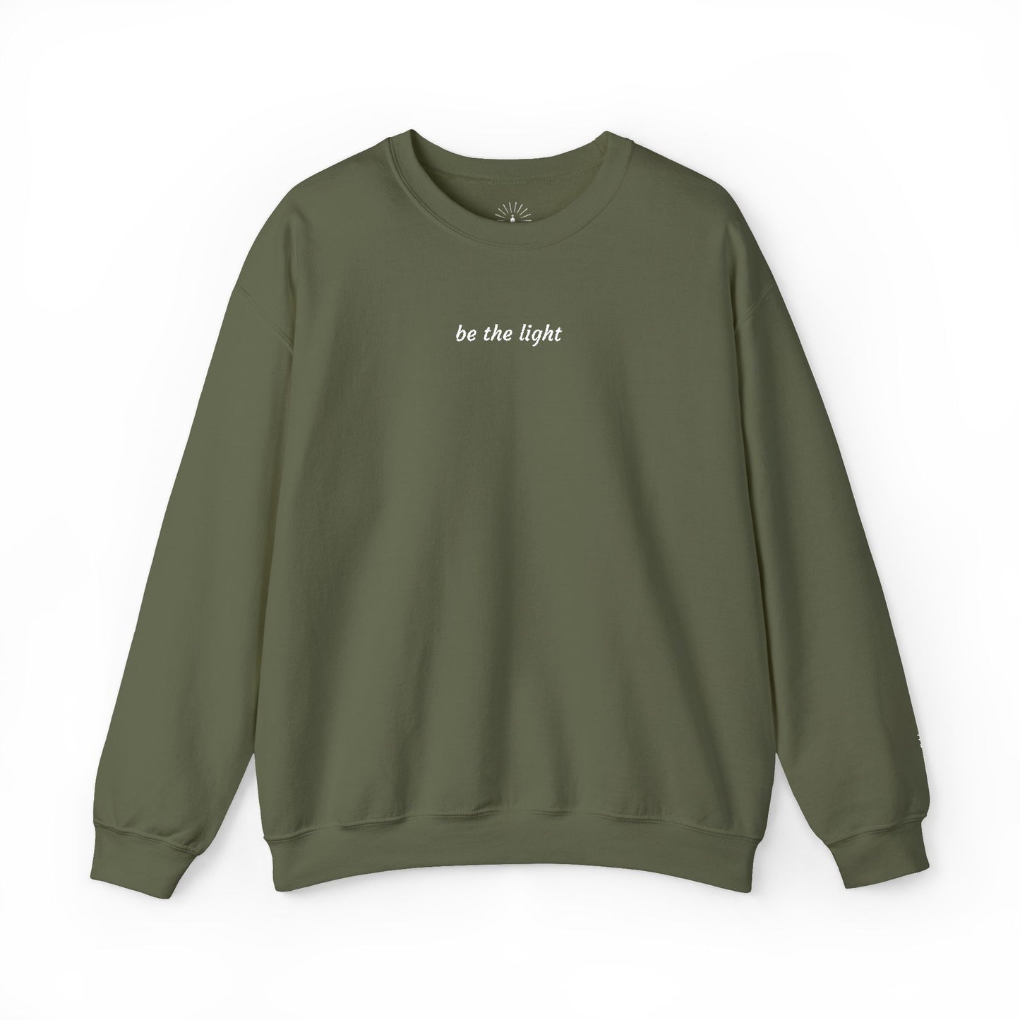 "be the light" Embroidered Sweatshirt