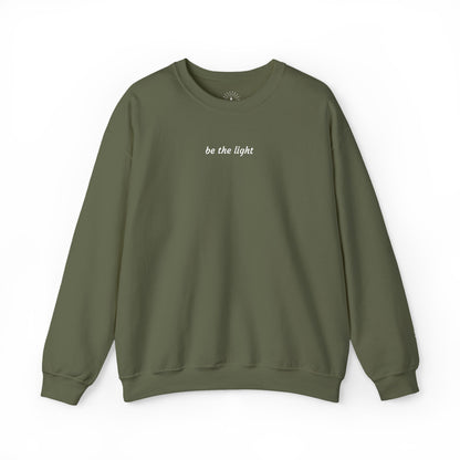 "be the light" Embroidered Sweatshirt