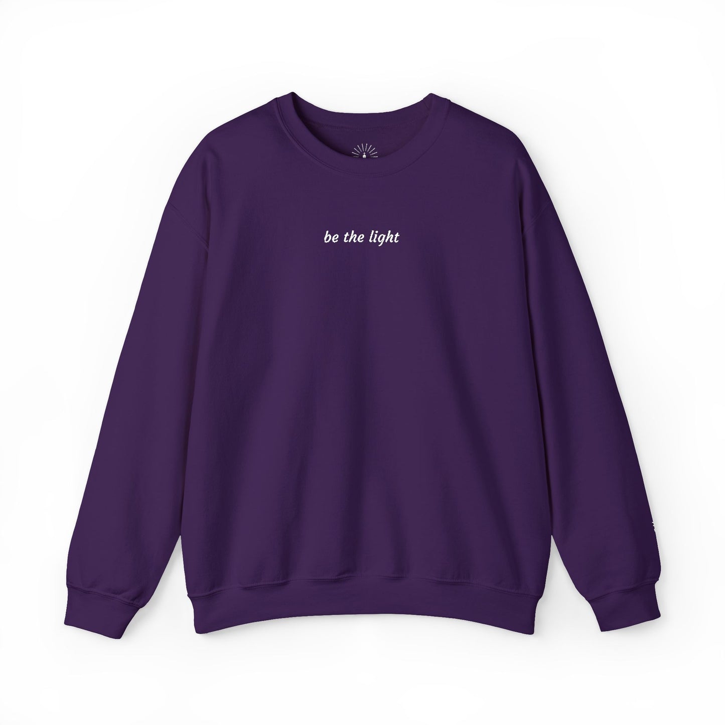 "be the light" Embroidered Sweatshirt