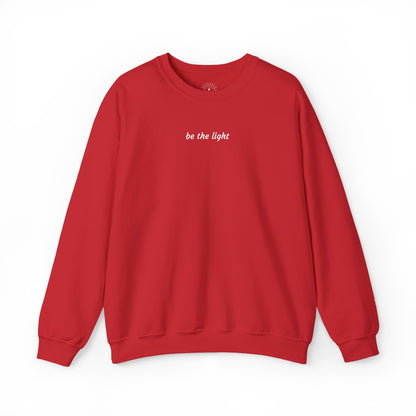 "be the light" Embroidered Sweatshirt