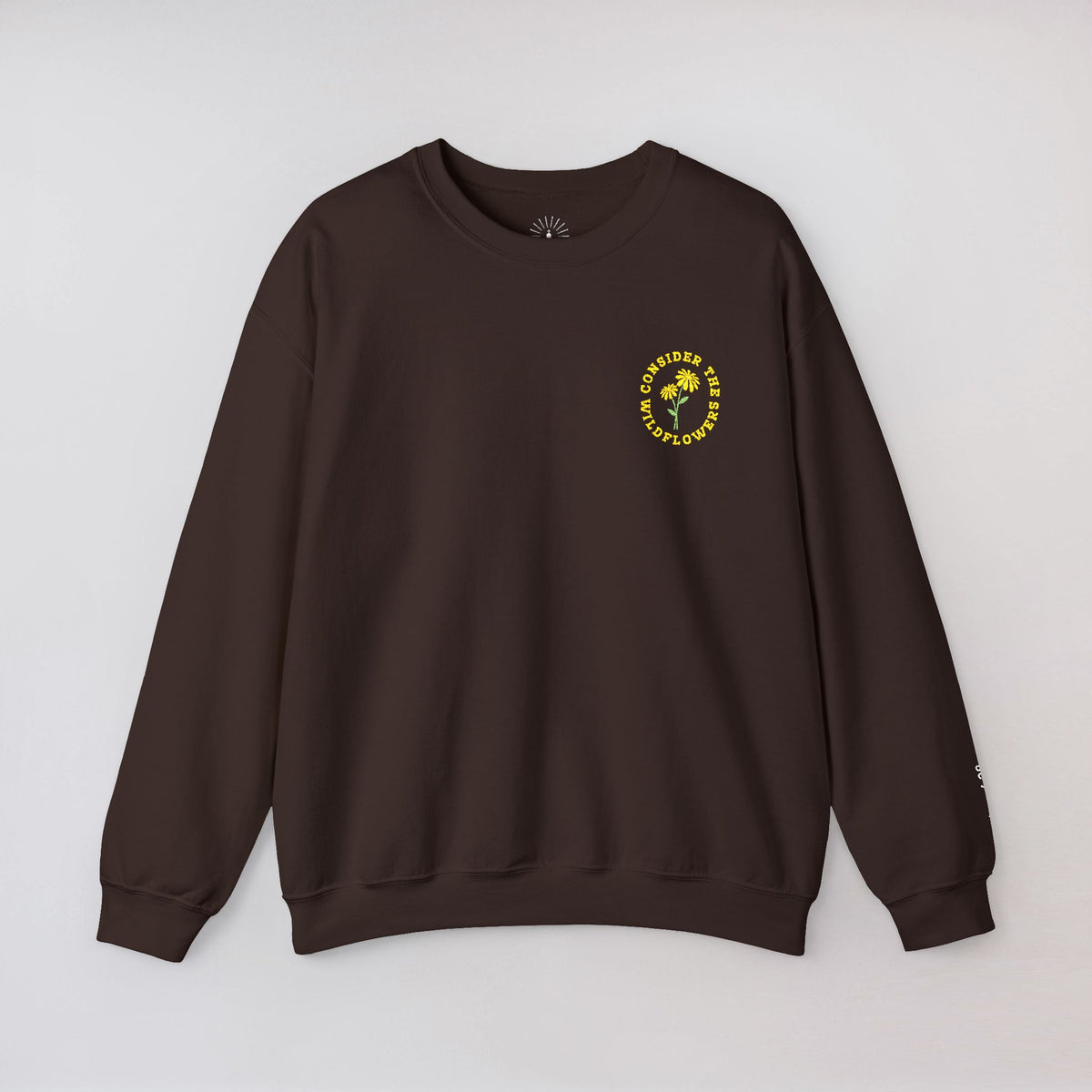"Consider the wildflowers" Embroidered Sweatshirt