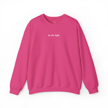 "be the light" Embroidered Sweatshirt
