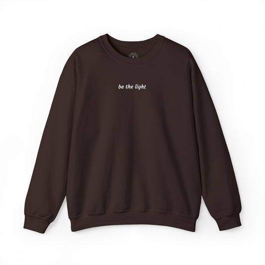 "be the light" Embroidered Sweatshirt