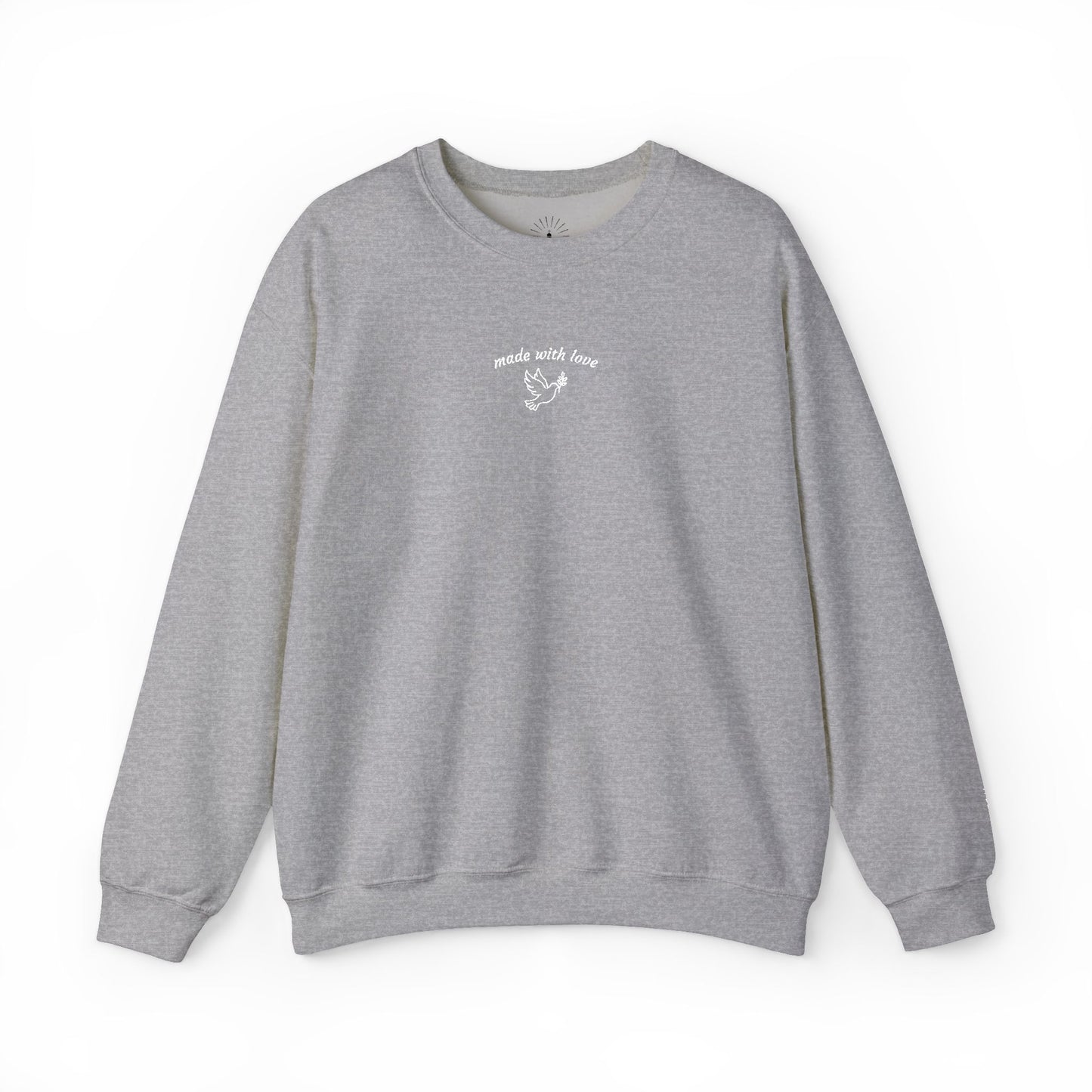 "made with love" Embroidered Sweatshirt