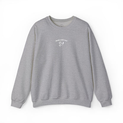 "made with love" Embroidered Sweatshirt
