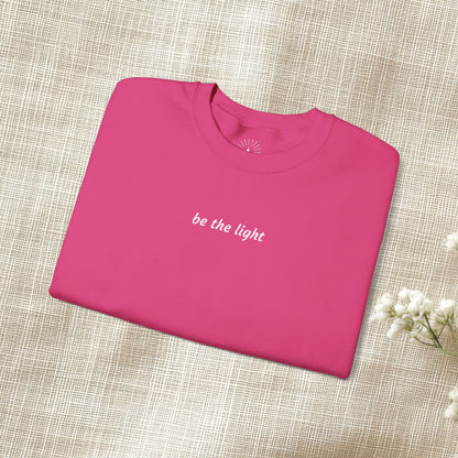 "be the light" Embroidered Sweatshirt