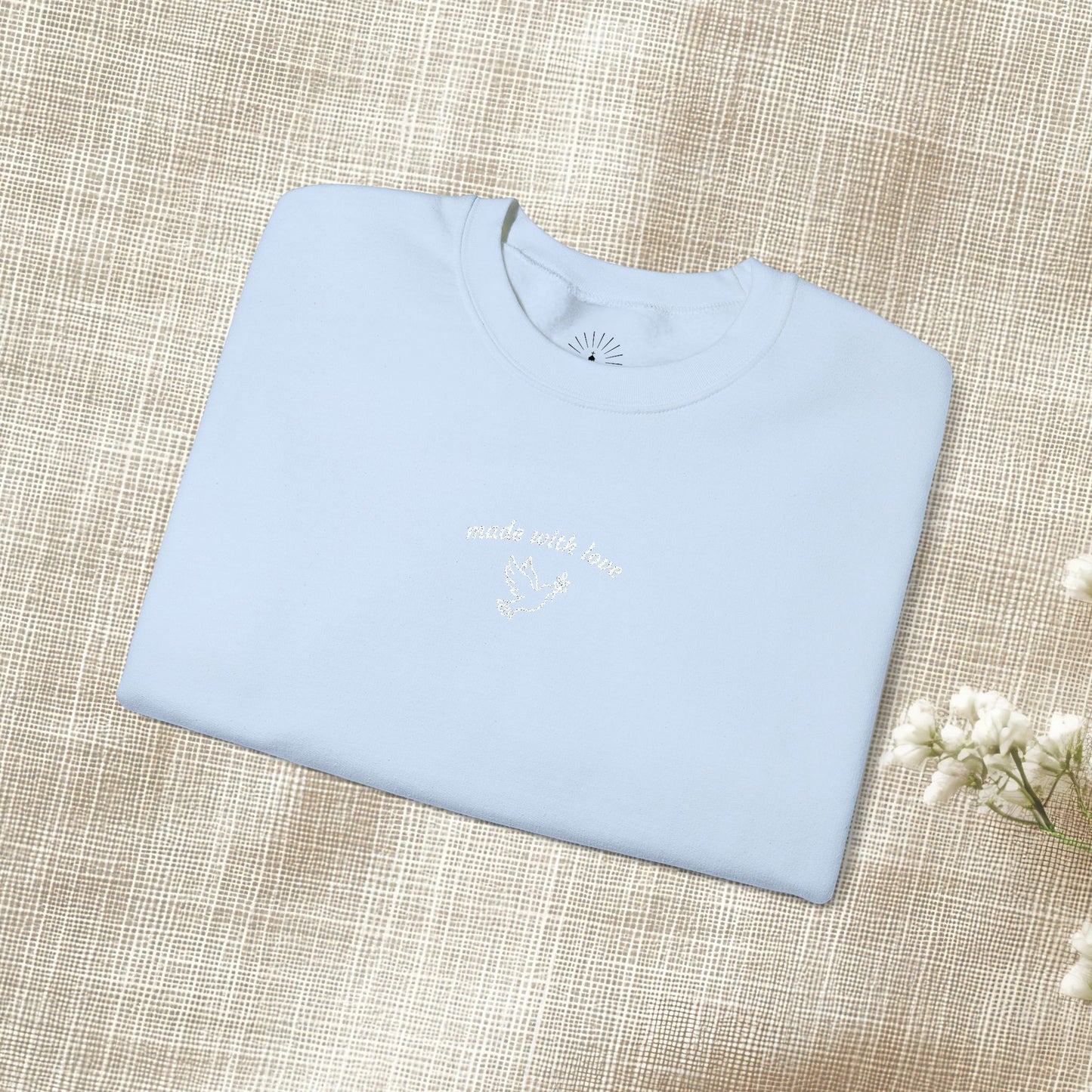 "made with love" Embroidered Sweatshirt
