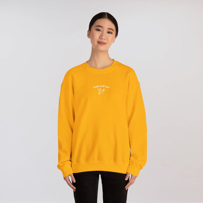 "made with love" Embroidered Sweatshirt