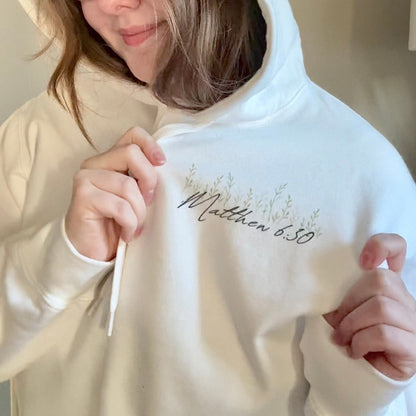 "Matthew 6:30" Soft Pullover Hoodie