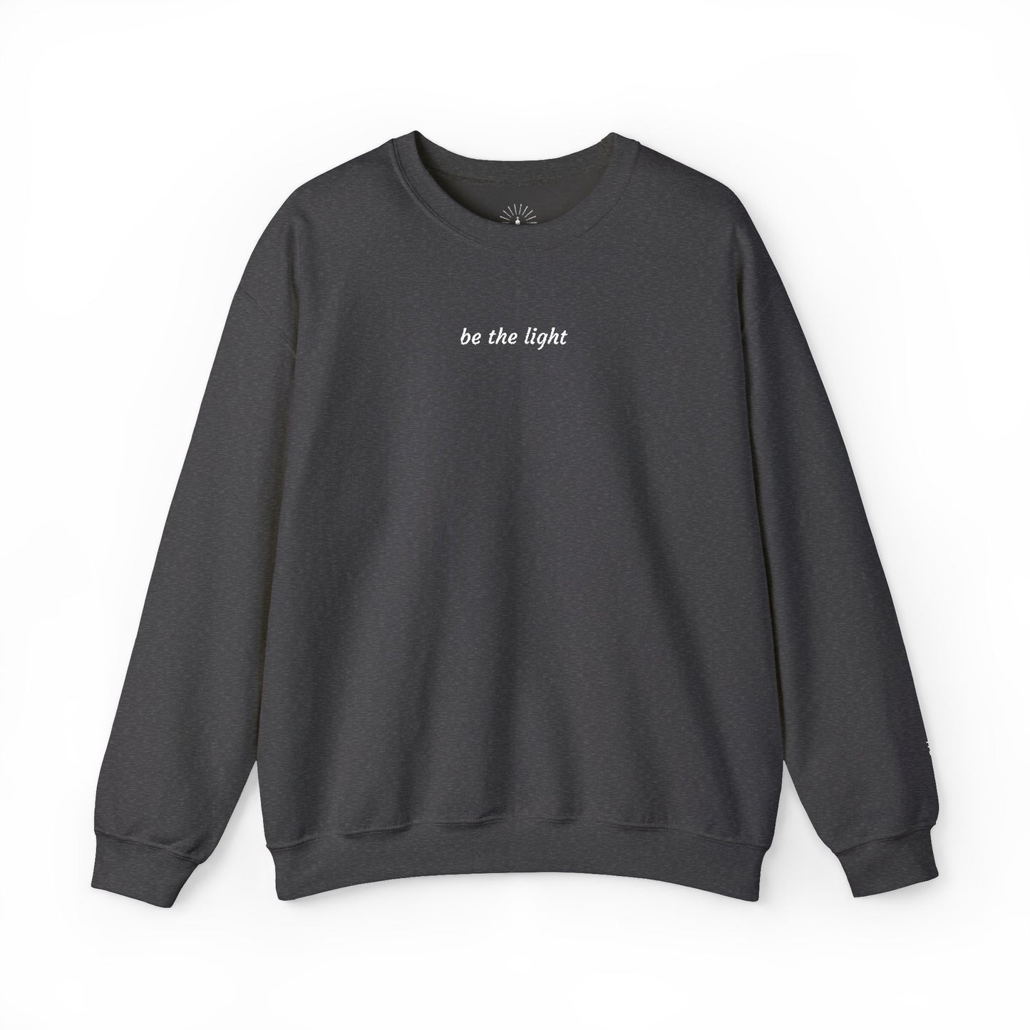 "be the light" Embroidered Sweatshirt