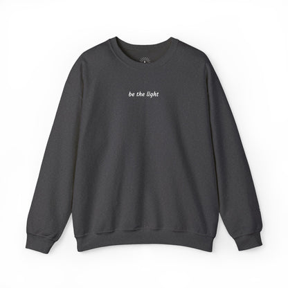 "be the light" Embroidered Sweatshirt