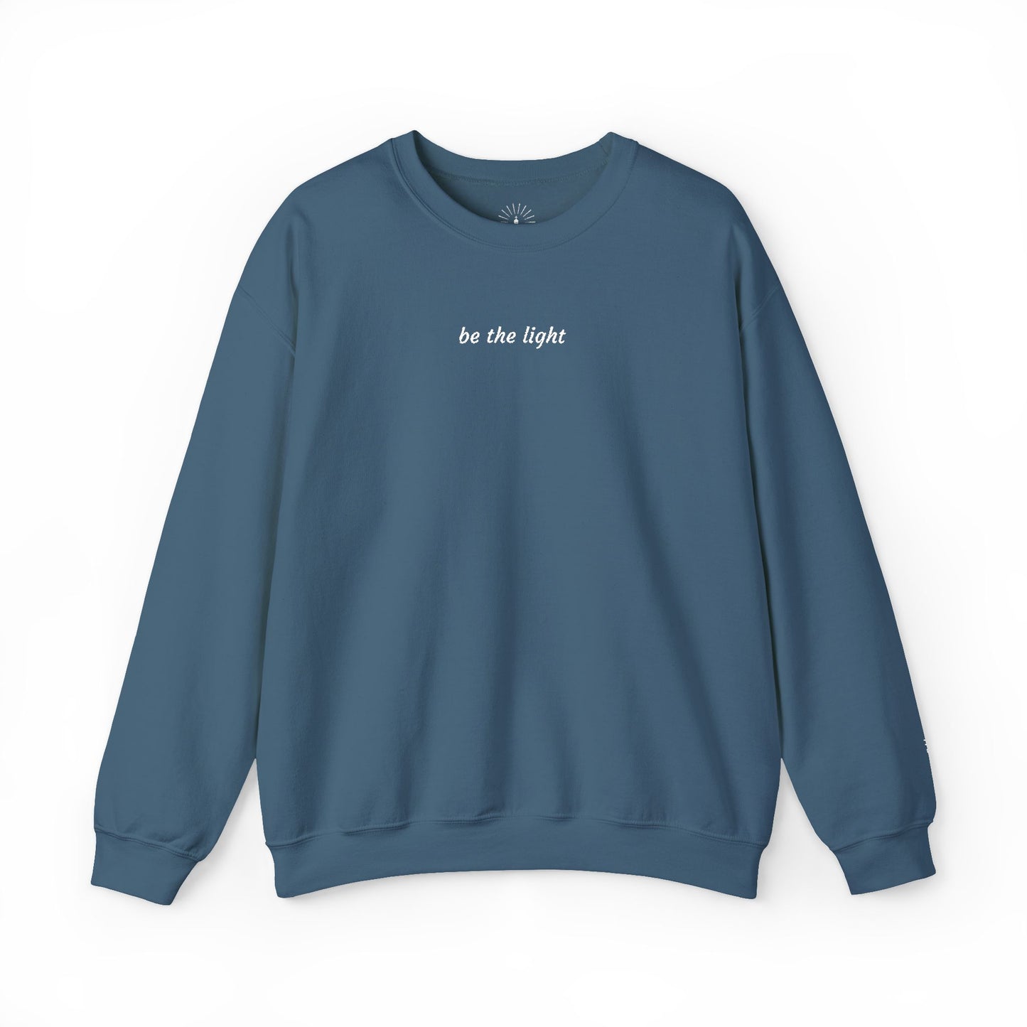 "be the light" Embroidered Sweatshirt