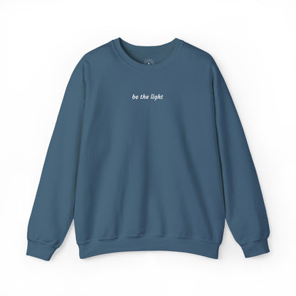 "be the light" Embroidered Sweatshirt