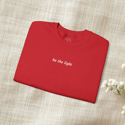 "be the light" Embroidered Sweatshirt