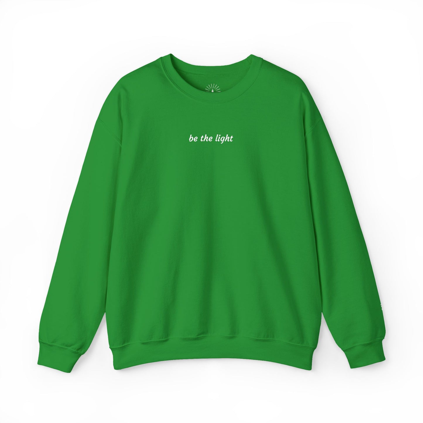 "be the light" Embroidered Sweatshirt