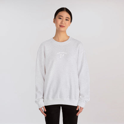 "made with love" Embroidered Sweatshirt