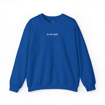 "be the light" Embroidered Sweatshirt