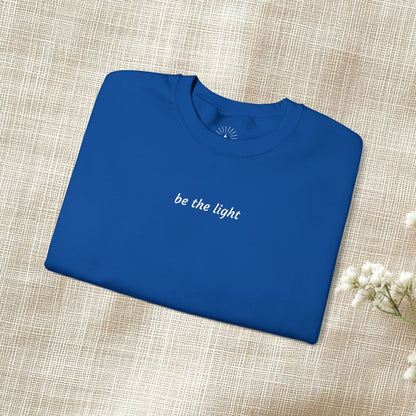 "be the light" Embroidered Sweatshirt