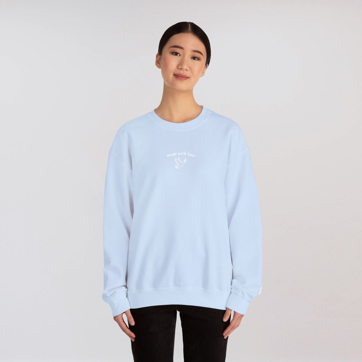 "made with love" Embroidered Sweatshirt