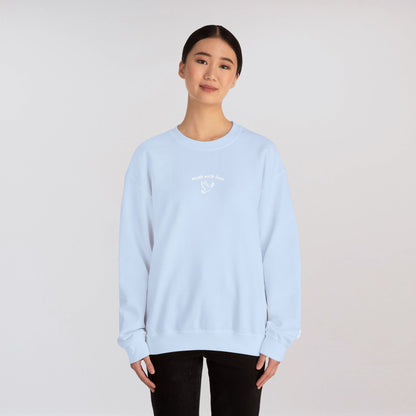 "made with love" Embroidered Sweatshirt