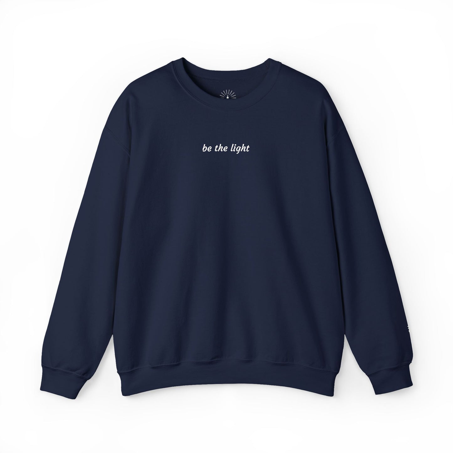 "be the light" Embroidered Sweatshirt