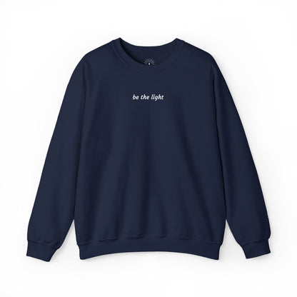 "be the light" Embroidered Sweatshirt