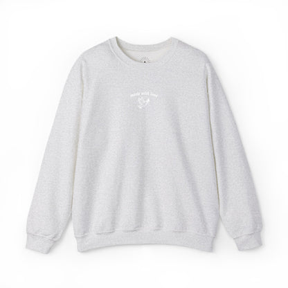 "made with love" Embroidered Sweatshirt