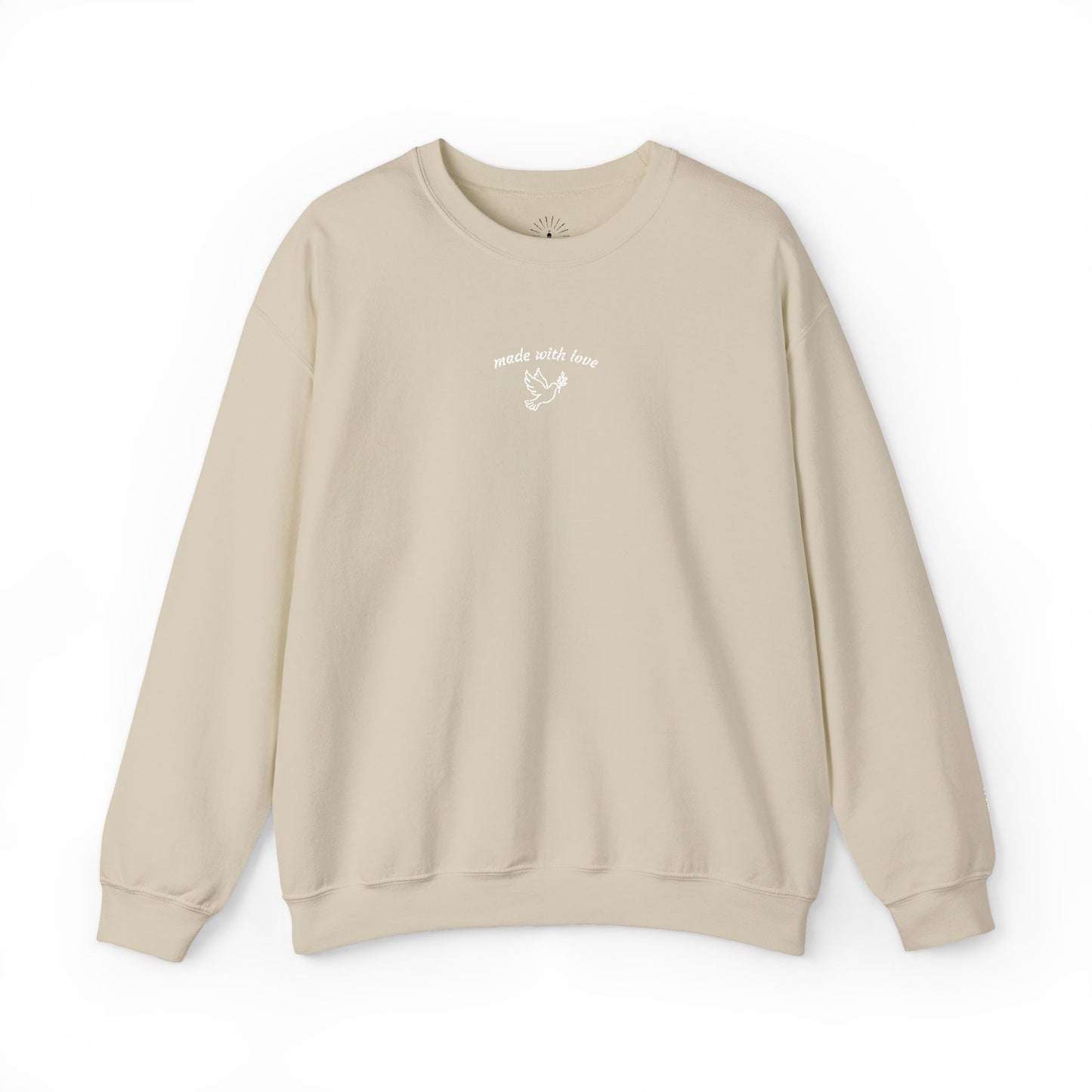 "made with love" Embroidered Sweatshirt