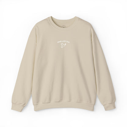 "made with love" Embroidered Sweatshirt