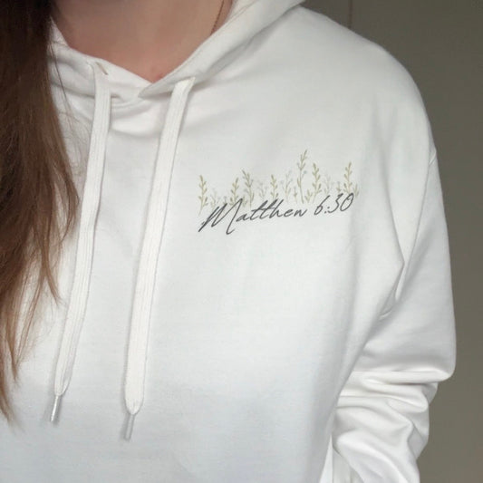 "Matthew 6:30" Soft Pullover Hoodie